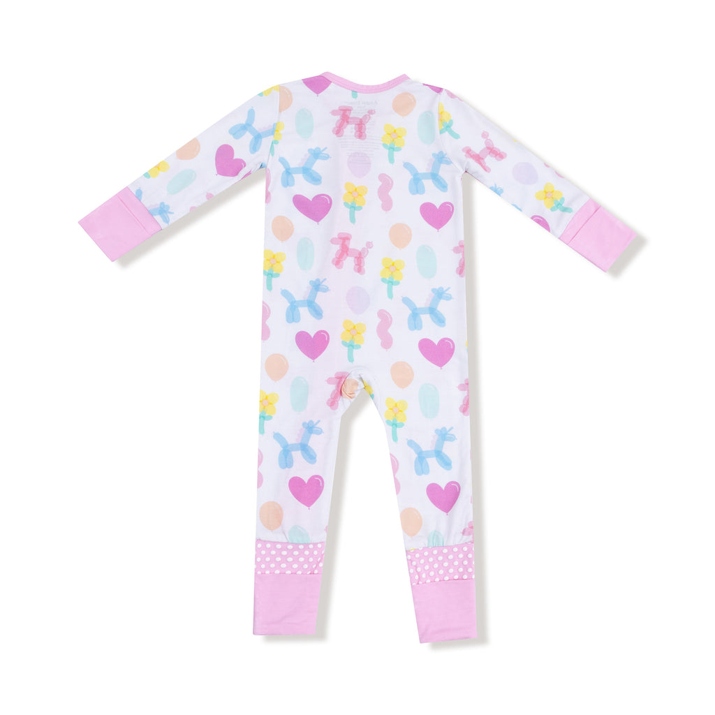 Balloon Animals - Pink - Convertible Romper