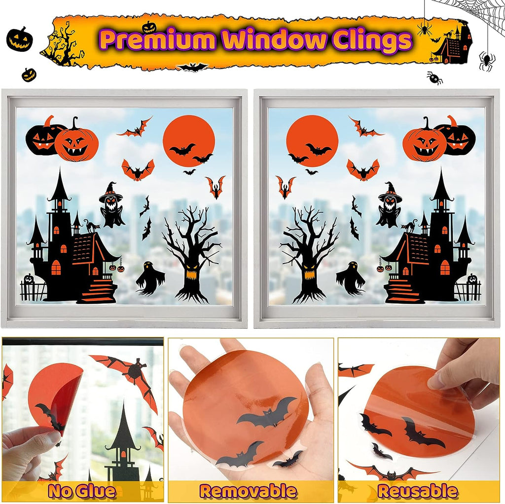 Halloween window stickers static decorative stickers