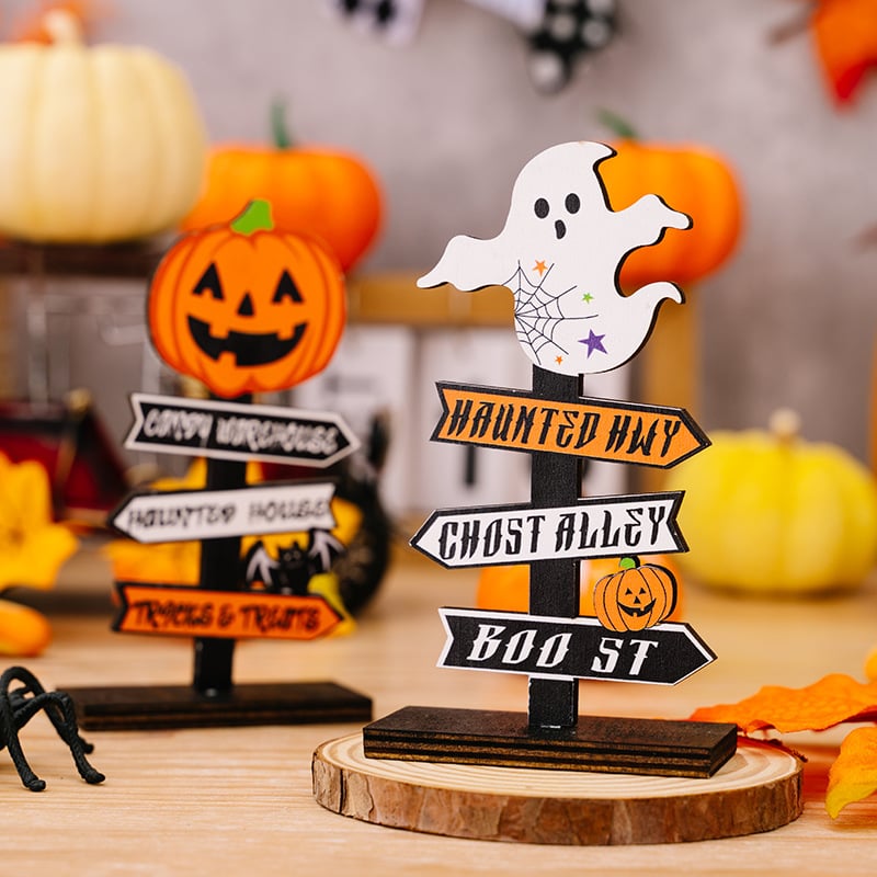 Halloween wooden ornaments