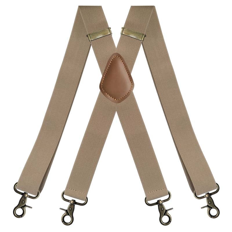 💼 Comfortable 4‑Clip Work Suspenders for Men