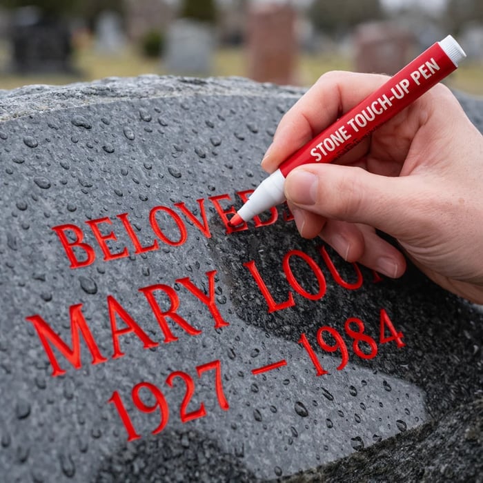 🪦Golden Tombstone Marker Pen for Restoring Faded Grave Inscriptions