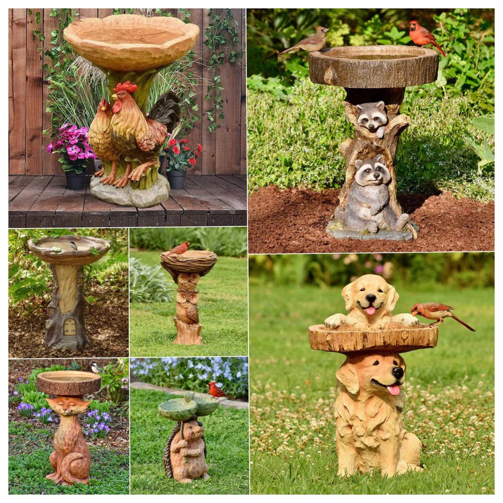 🎄Resin Sculpture Bird Feeders