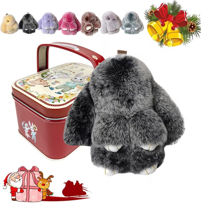 💕🐰 Handmade Soft Bunny PomPom Charms（🎁Boxed Edition）