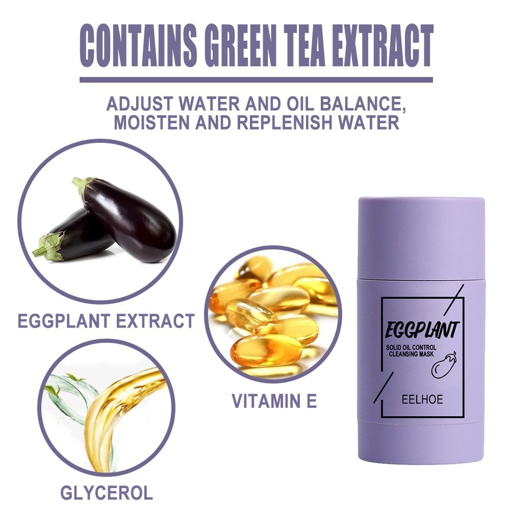 Green Tea Mask Clay Stick Face Mask Skin Care Poreless Deep