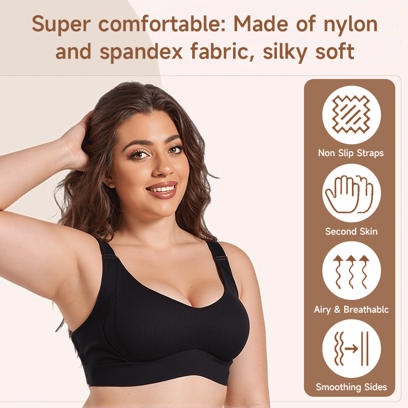 🎁Clearance Sale Buy 1 Get 3 Packs🔥 Super firming bra | Wire-free bra 👍 No more sagging breasts (3-Pack Value Set)
