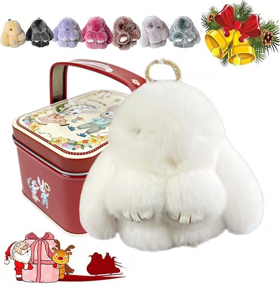💕🐰 Handmade Soft Bunny PomPom Charms（🎁Boxed Edition）