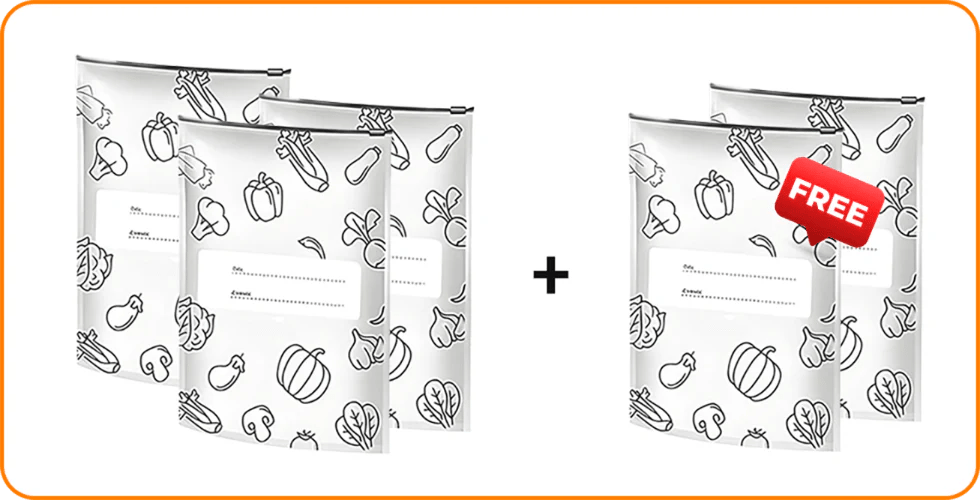🍗Buy 2 Get 1 Free 🥦Reusable Aluminum Foil Sealable Storage Bags
